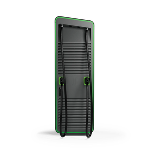 Alpitronic HYC400 DC ταχυφορτιστής 400 kW — πλευρική όψη θύρες 2 x CCS2
